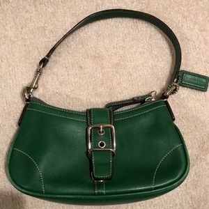 Coach green purse